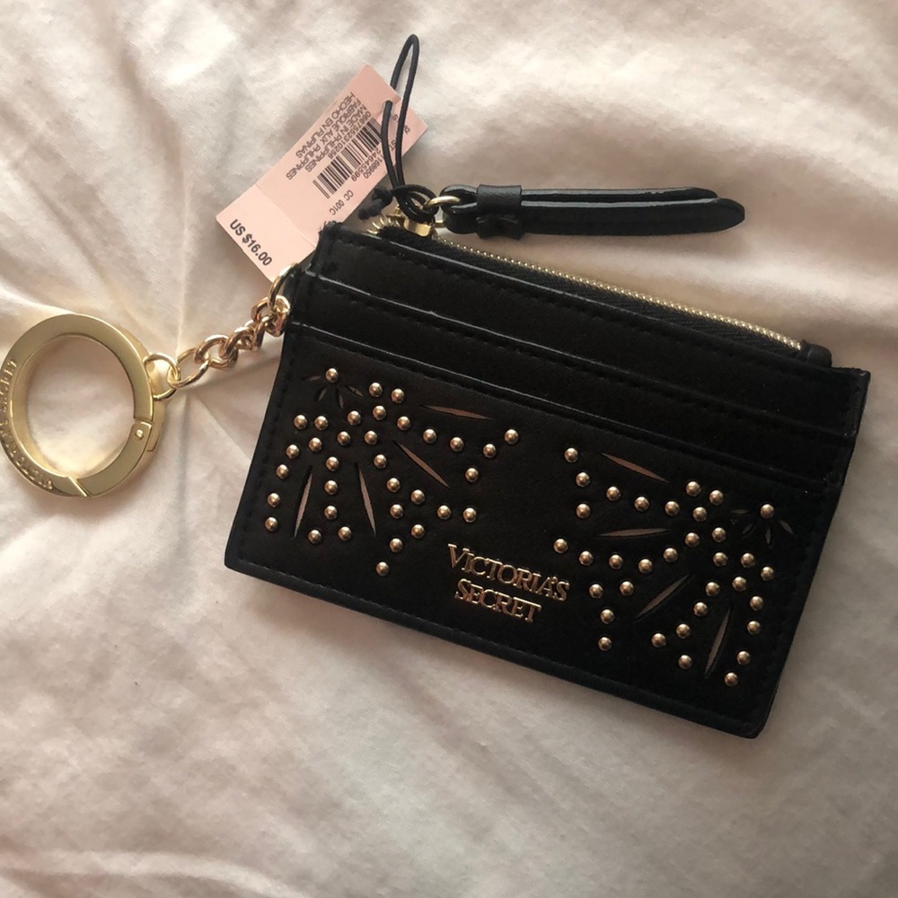 Small Black Victoria’s Secret Coin Keychain
